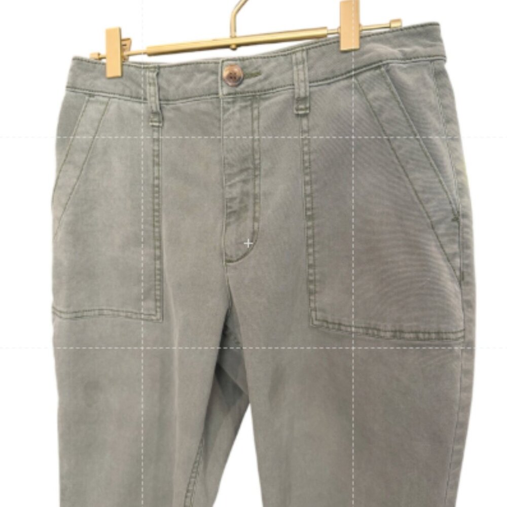 Old Navy Olive Green Twill Cargo Pants Women's Size 4 EUC - Picture 3 of 7